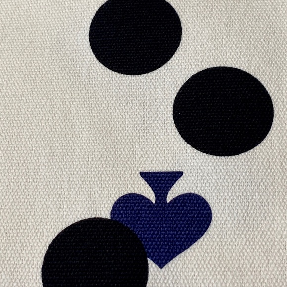NEW Kate Spade ♠️ Polka Dot + Spade Canvas Tote! *Shorter shoulder strap* - Picture 10 of 14